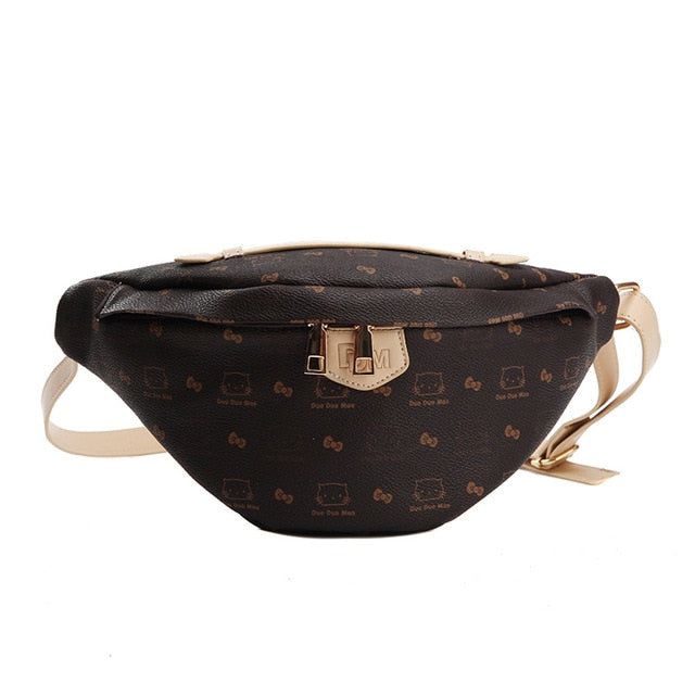 Sac Banane Chic Urbain en Cuir Marron