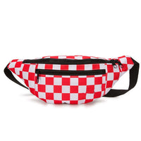 Ceinture Banane Urbaine Damier Rouge - Banane Avenue ™