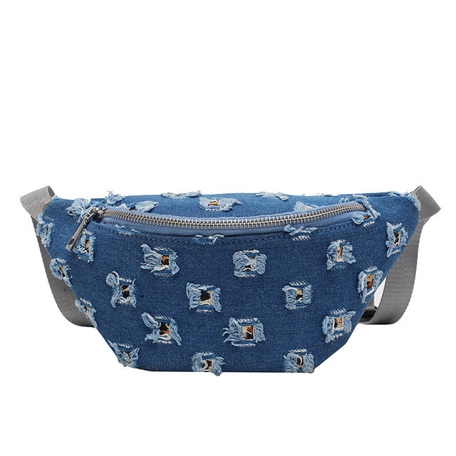 Sac Banane Denim Motifs Animaux Urbain