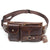Ceinture Sacoche Banane Cuir Noir Tendance - modèle Cafe - Banane Avenue ™