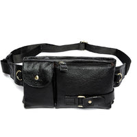 Ceinture Sacoche Banane Cuir Noir Tendance - Banane Avenue ™
