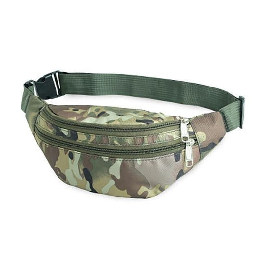 Sac Banane Camouflage Tendance Multi-Poches