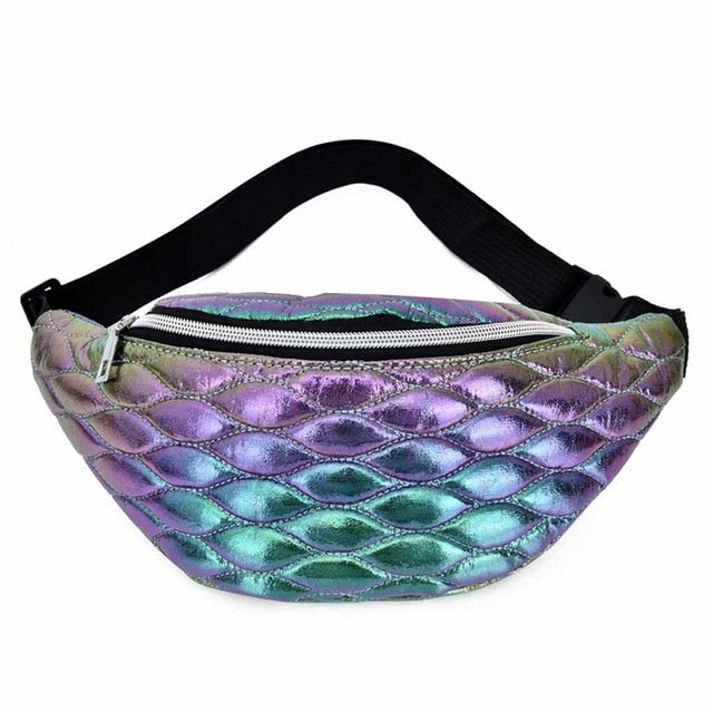 Sac Banane Holographique Sirène Tendance