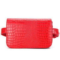 Sacoche Banane Cuir Croco Jaune - modèle Rouge - Banane Avenue ™