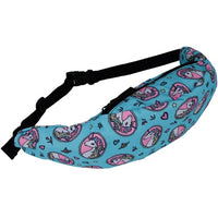 Sac Banane Fantaisie Licornes et Arc-en-ciel - modèle Turquoise - Banane Avenue ™