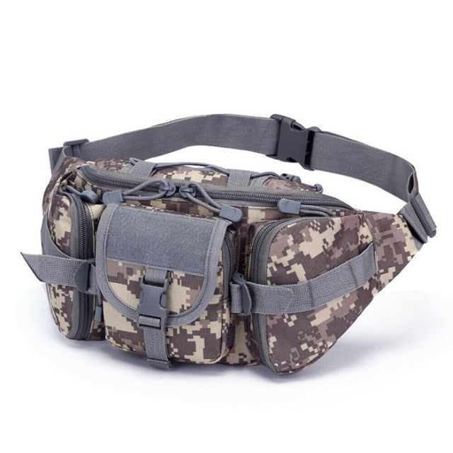 Sac Banane Tactique Multi-Poches Beige