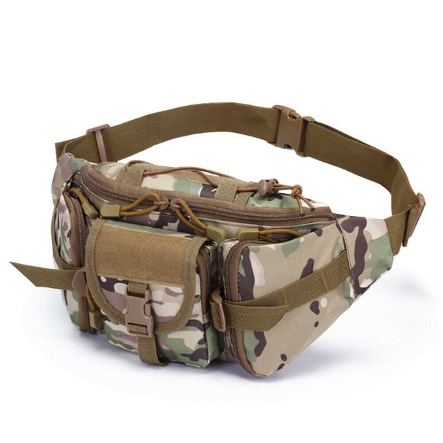 Sac Banane Tactique Multi-Poches Beige