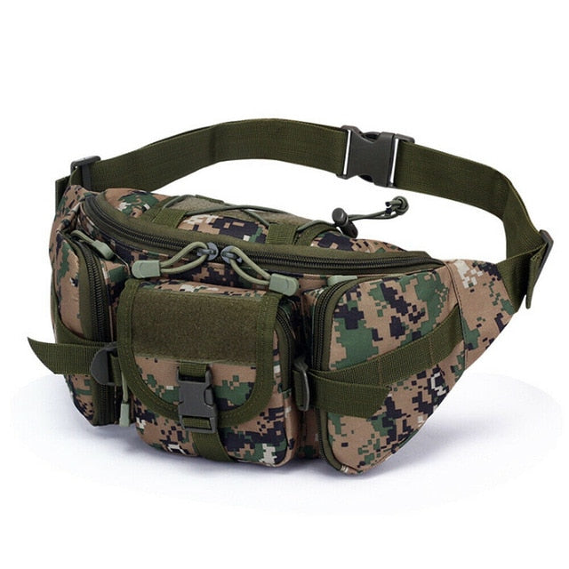 Sac Banane Tactique Multi-Poches Beige