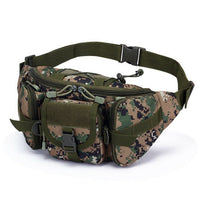 Sac Banane Tactique Multi-Poches Beige - modèle Camouflage Vert - Banane Avenue ™