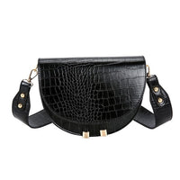 Sacoche Banane Élégance Croco Noire - modèle Noir - Banane Avenue ™