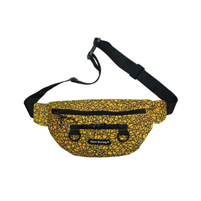Sac Banane Urbain Geometrique Bleu Compact
