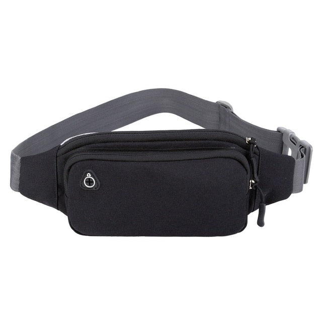 Ceinture Sacoche Banane Urbaine Noire Unisexe