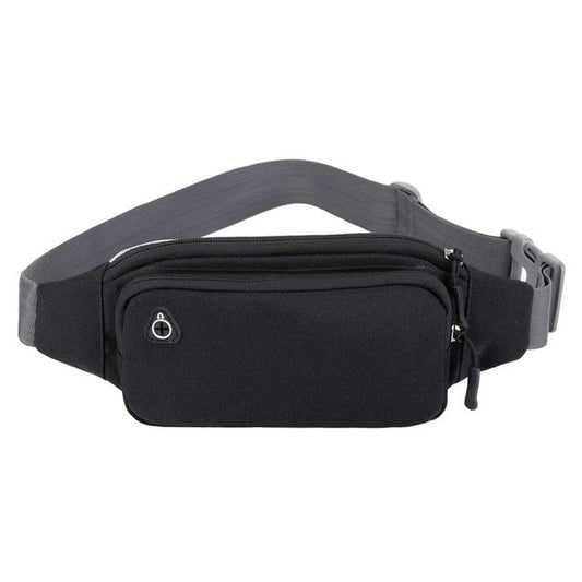 Ceinture Sacoche Banane Urbaine Noire Unisexe