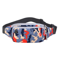 Ceinture Sacoche Banane Urbaine Noire Unisexe - modèle Camouflage bleu - Banane Avenue ™