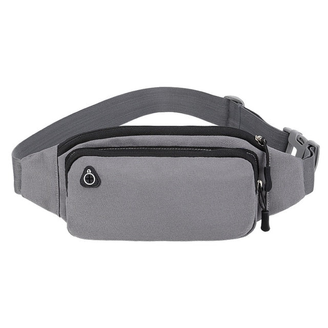 Ceinture Sacoche Banane Urbaine Noire Unisexe