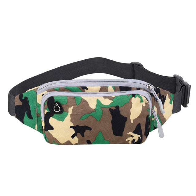 Ceinture Sacoche Banane Urbaine Noire Unisexe