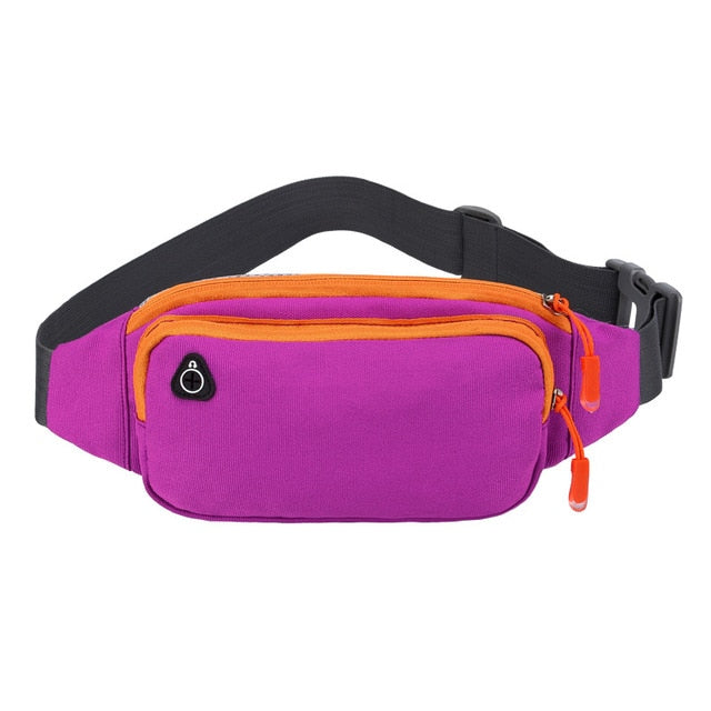 Ceinture Sacoche Banane Urbaine Noire Unisexe