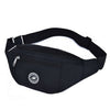 Sac Banane Sportif Noir Ajustable Unisexe