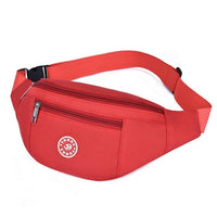 Sac Banane Sportif Noir Ajustable Unisexe - modèle Rouge - Banane Avenue ™