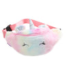 Sacoche Banane Enfant Licorne Rose Peluche