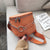 Sac Banane Élégant Cuir Marron Chaîne Métal - modèle Orange - Banane Avenue ™