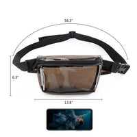 Sac Banane Transparent Pratique Ajustable - modèle Marron - Banane Avenue ™