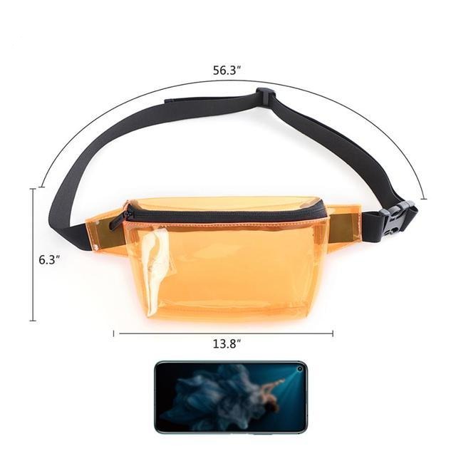 Sac Banane Transparent Pratique Ajustable
