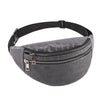 Sacoche Banane Urbaine Simili-Cuir Noir