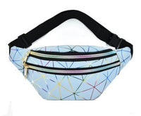 Sac Banane Urbaine Motifs Géométriques Confort - modèle Bleu - Banane Avenue ™