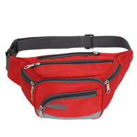 Sac Banane Urbain Multipoches Noir - modèle Rouge - Banane Avenue ™