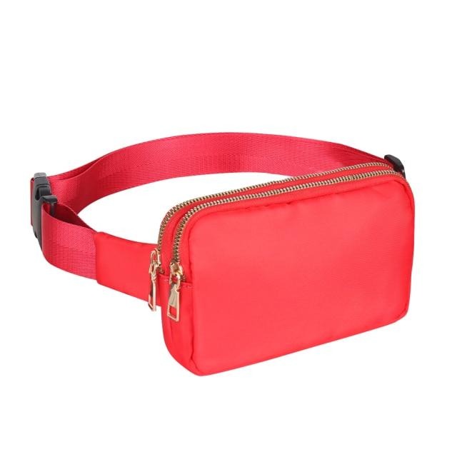 Sac Banane Tendance Rouge Urbain Unisexe