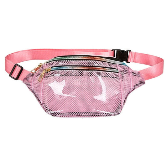 Sac Banane Rose Transparent Tendance Urbaine