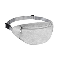 Sac Banane Cuir Noir Ajustable Unisexe - modèle Gris - Banane Avenue ™