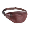 Sac Banane Cuir Noir Ajustable Unisexe