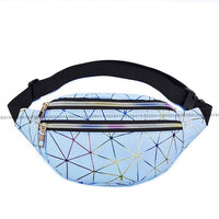 Sac Banane Holographique Tendance Urbaine - modèle Bleu - Banane Avenue ™