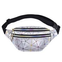 Sac Banane Holographique Tendance Urbaine - modèle Argent - Banane Avenue ™