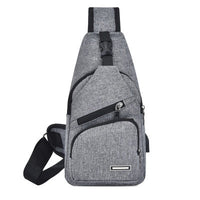 Sac Bandoulière Urbain Noir Multifonction Unisexe - modèle Gris - Banane Avenue ™