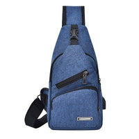 Sac Bandoulière Urbain Noir Multifonction Unisexe - modèle Bleu - Banane Avenue ™