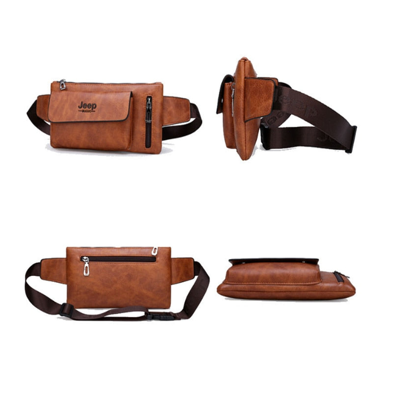 Ceinture Urbaine Élégante en Cuir Jeep
