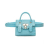Sacoche Banane Cuir Croco Bleu Chic