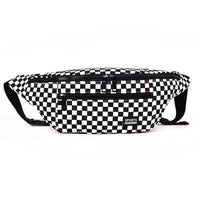 Sac Banane Sportif Damier Rouge Urbain - modèle Noir - Banane Avenue ™