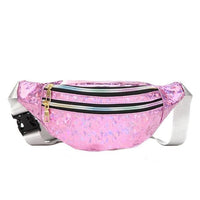 Sac Banane Rose Pailleté Tendance Urbaine - modèle Rose - Banane Avenue ™