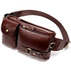 Sacoche Banane Cuir Vintage Unisexe