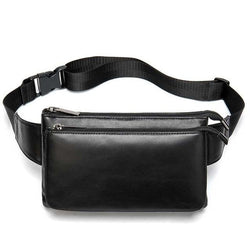 Acheter Sacoche Banane Urbaine Cuir Noir Unisexe - Banane Avenue ™