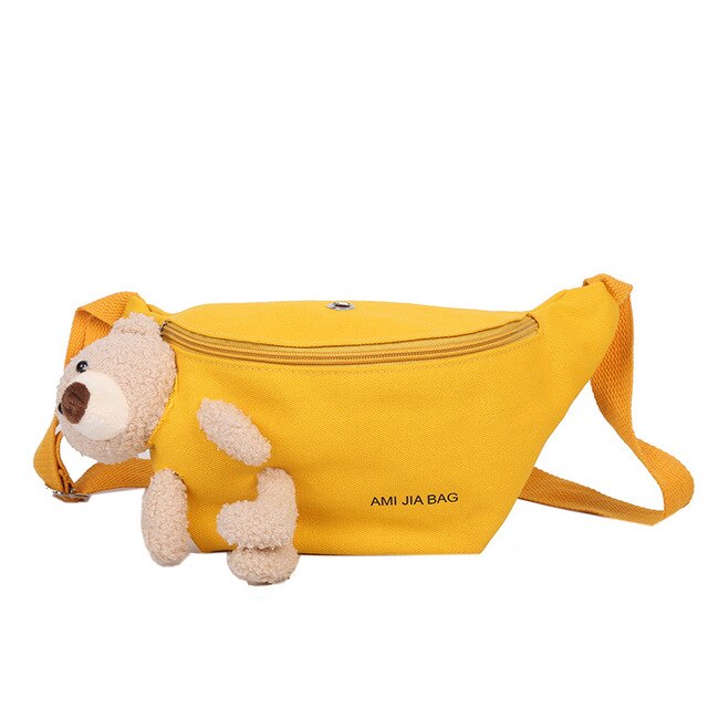 Sacoche Banane Peluche Ours Tendance