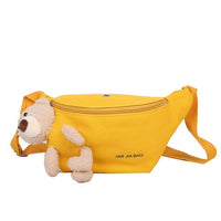 Sacoche Banane Peluche Ours Tendance - modèle Orange - Banane Avenue ™