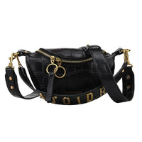 Ceinture Sac Banane Élégant Blanc Tendance - modèle Noir - Banane Avenue ™