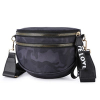 Sac Banane Urbain Rose Camouflage Tendance - modèle Noir - Banane Avenue ™