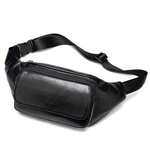 Ceinture Sacoche Banane Urbaine Noire Unisexe