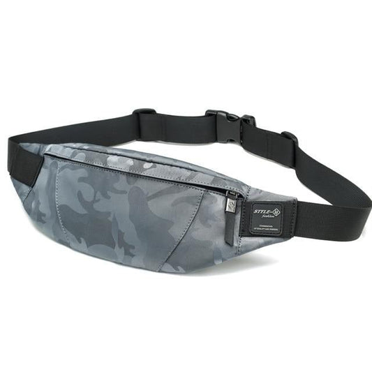 Sac Banane Urbain Camouflage Gris Tendance